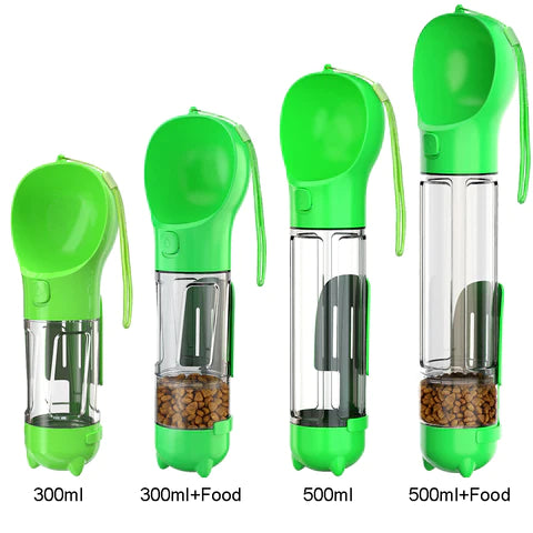 4 In 1 Portable Dog Water Bottle