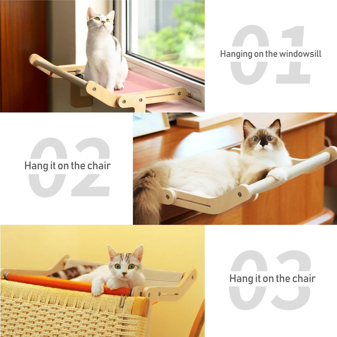 Cat Window Perch & Hammock Bed